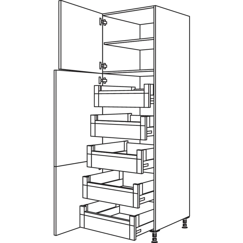 nobilia XL-Hochschrank HI40-3X 40 cm