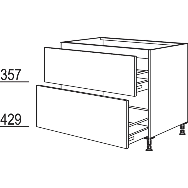 nobilia XL-Spülen-Auszugschrank SPUDASA90-X 90 cm