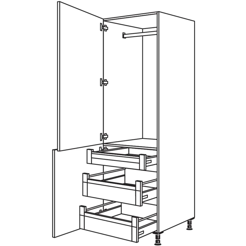 nobilia XL-Garderobenschrank HDWGIA40-1X 40 cm