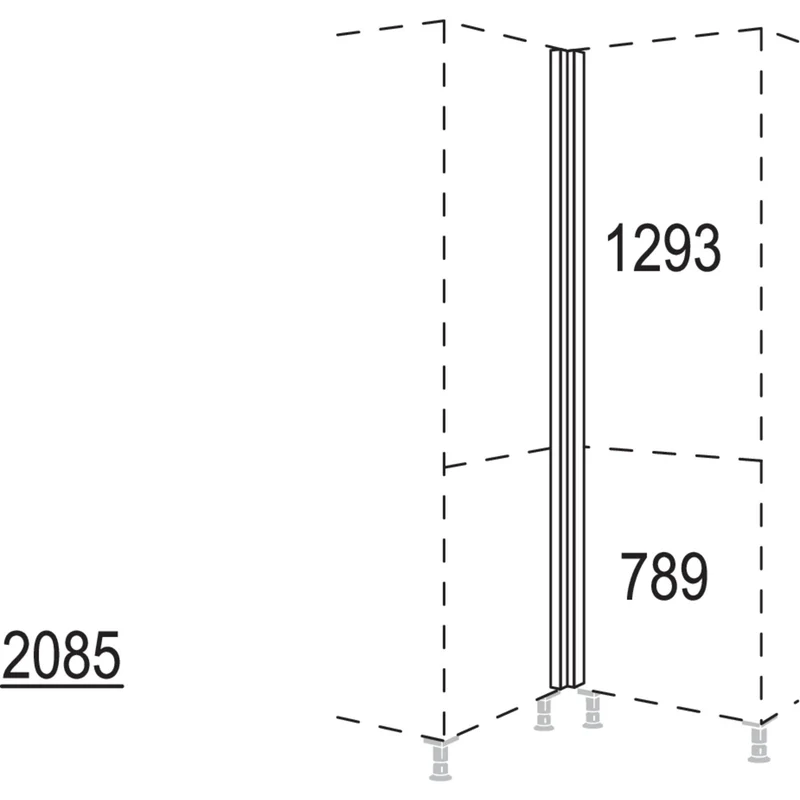 nobilia XL-Winkelpassstück NHPE-V-1X