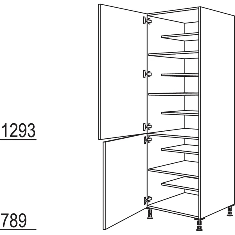 nobilia XL-Schuhschrank HDWS40-1X 40 cm