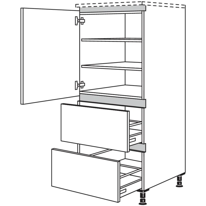nobilia Highboard NH2A40 40 cm