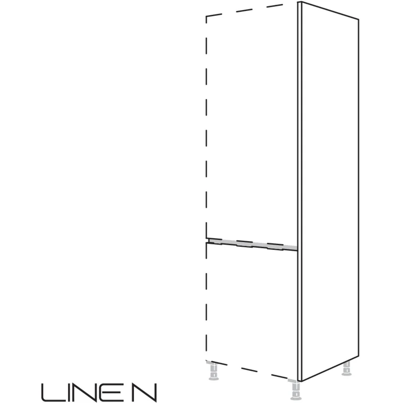 nobilia XL-LINE N-Abschlusswange in Korpushöhe NHWK50-3X