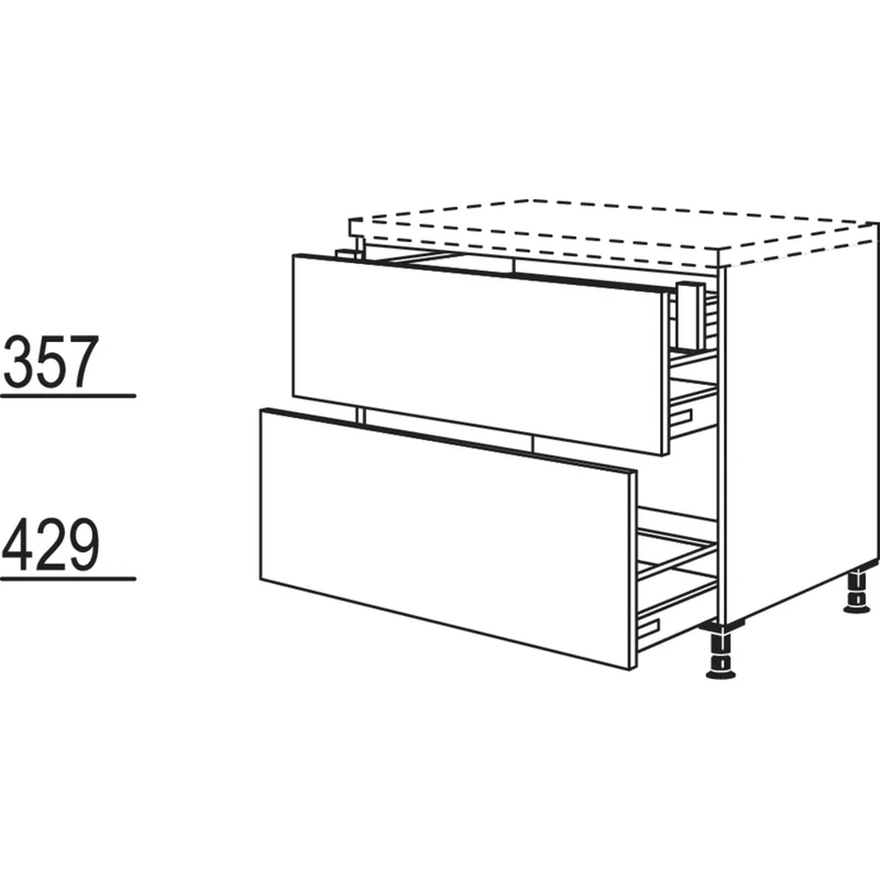 nobilia XL-Auszugschrank UI2DA40-X 40 cm