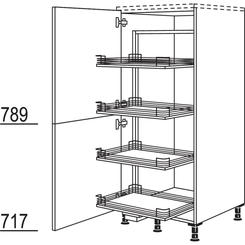 nobilia Highboard Cargo HDC50 50 cm