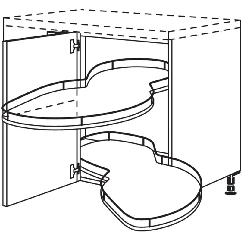 nobilia XL-Eckschrank mit Schwenkauszug UEVA100-50-X