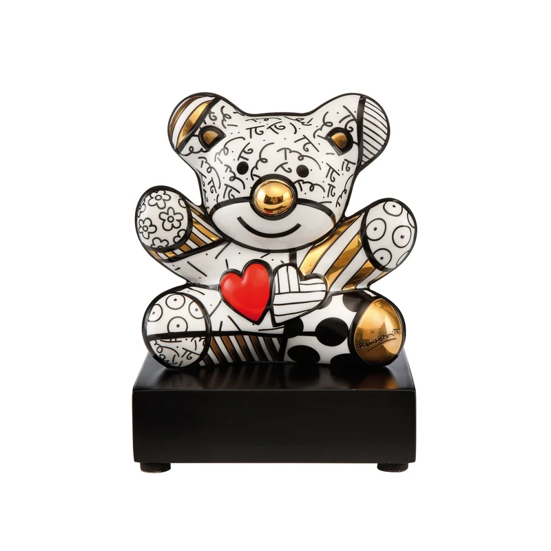 Goebel Pop Art Romero Britto 'Golden Truly Yours - Figur'