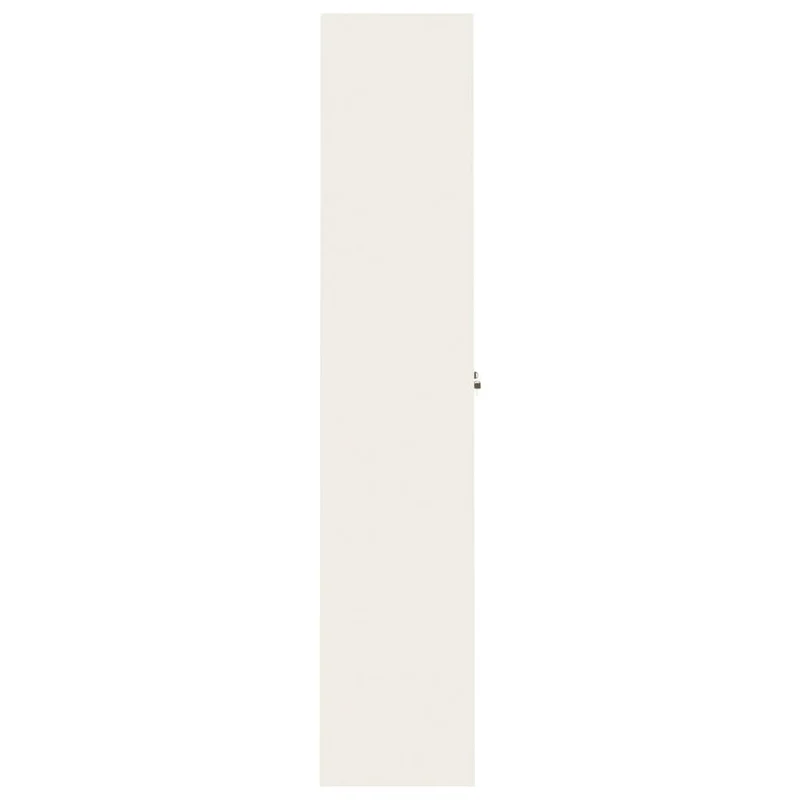 Aktenschrank Weiß aus pulverbeschichtetem Stahl 90x40x200 cm mit 4 Einlegeböden abschließbar für Büro, Homeoffice, Arbeitszimmer und Kanzlei zur sicheren Archivierung von Dokumenten und