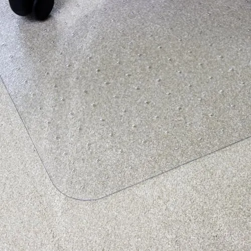 Marvelux große Umweltfreundliche Bürostuhlmatte für Teppichböden 116 x 150 cm - Eco-Friendly Bodenschutzmatte aus veredeltem Polymer - Rechteckige transparente Stuhlunterlage für Bürostühle