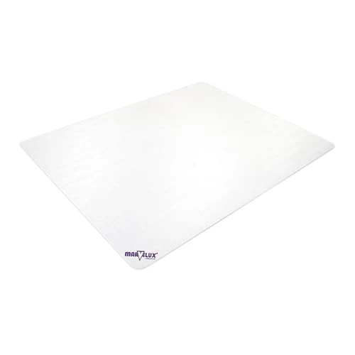 Marvelux große Umweltfreundliche Bürostuhlmatte für Teppichböden 116 x 150 cm - Eco-Friendly Bodenschutzmatte aus veredeltem Polymer - Rechteckige transparente Stuhlunterlage für Bürostühle