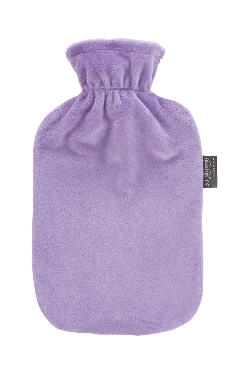 Wärmflasche mit Flauschbezug