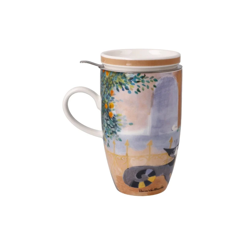 Goebel Rosina Wachtmeister Wohnaccessoires Teetasse mit Deckel und Sieb 'Tempi felici' 2023
