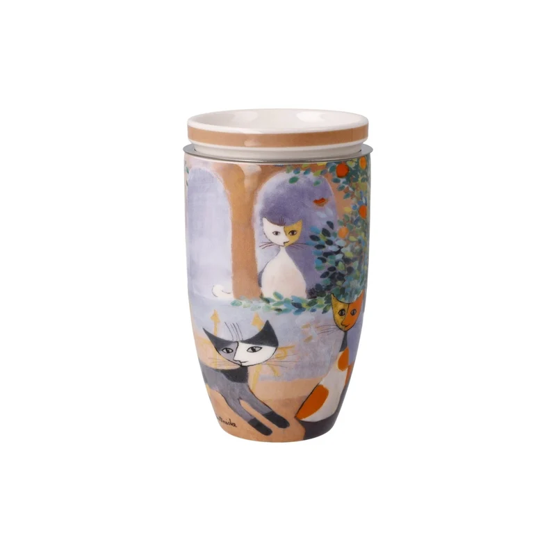 Goebel Rosina Wachtmeister Wohnaccessoires Teetasse mit Deckel und Sieb 'Tempi felici' 2023