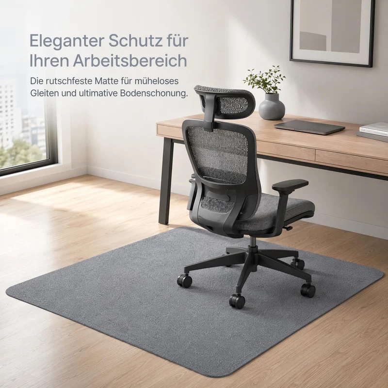 Bodenschutzmatte Bürostuhl, 100x150cm rutschfeste Kratzfeste Unterlage