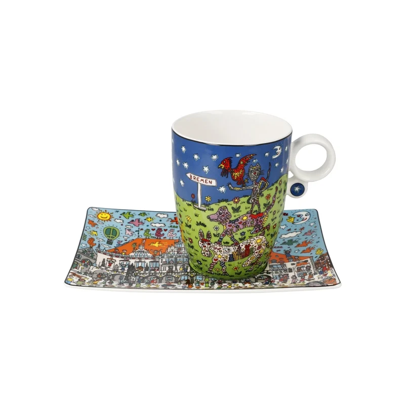 James Rizzi - All Roads Lead to Bremen, Goebel, Künstlertasse, 2024