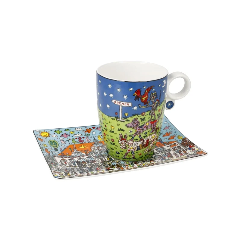 James Rizzi - All Roads Lead to Bremen, Goebel, Künstlertasse, 2024