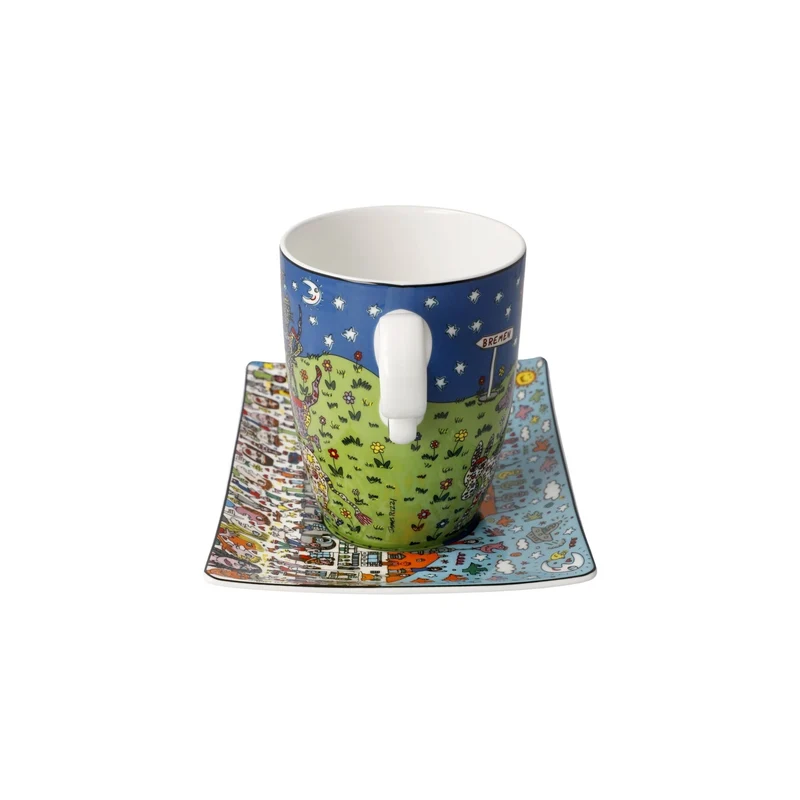 James Rizzi - All Roads Lead to Bremen, Goebel, Künstlertasse, 2024