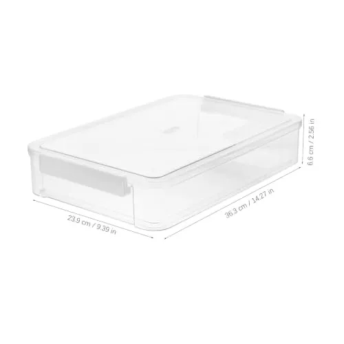 Transparenter Aktenorganizer mit Schublade, Stapelbar, Weiß für Büro