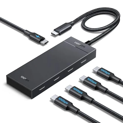 UGREEN USB C Hub 10 Gbps mit PD 100W USB C Splitter 4 Ports (30cm)