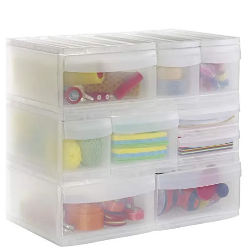 Rotho Systemix Schubladenbox 3 Schübe Büro Organizer aus PP Transparent