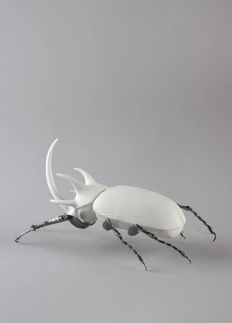 LLADRO® 'Nashornkäfer Figur - Mattes Weiß' 01009478