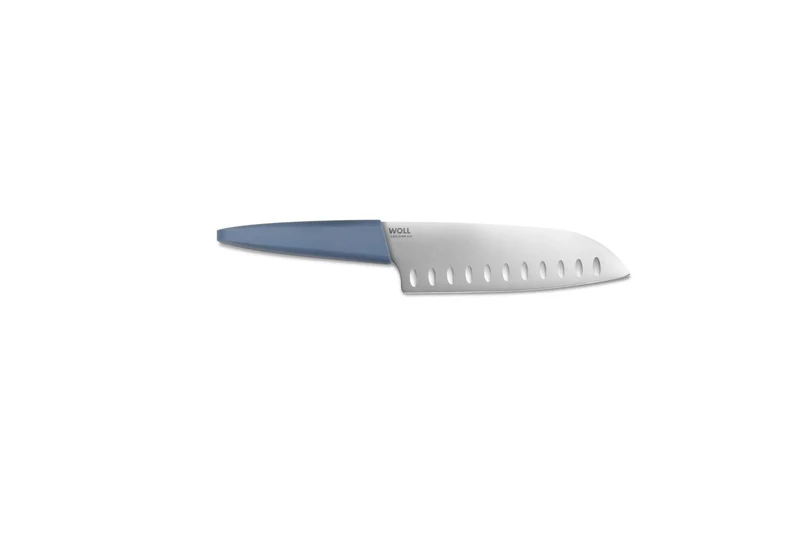 Woll, Santoku Messer, 18cm - hellblau