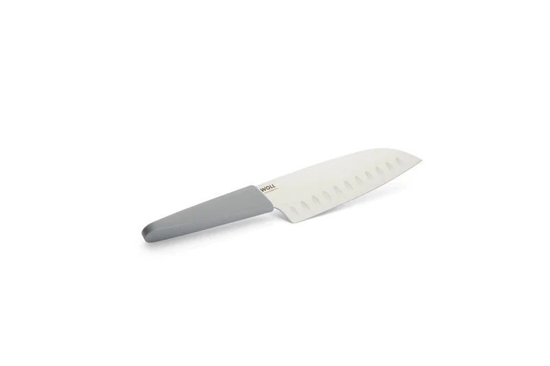 Woll, Santoku Messer, 18cm - hellgrau