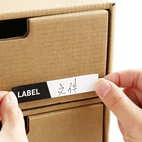 DECHOUS Schubladen Dokumentenorganizer aus Papier, Beige, mit Fächern
