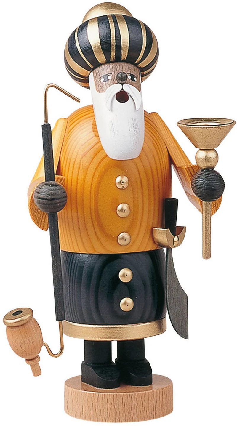 KWO - Räuchermann Melchior, Holzkunst, Höhe 22cm
