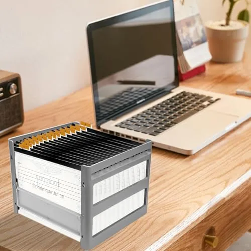 20 Stück Hängeregister A4 Hängemappen mit Tabs und Karteneinsätzen, Hängeordner Transparent Hängetasche, Hängehefter A4 für Schule, Büro, Bibliothek, Desktop-Aktenaufbewahrung