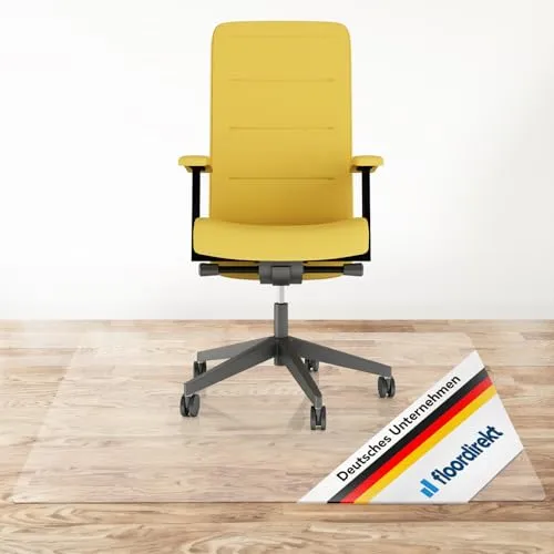 Floordirekt Bodenschutzmatte für Hartböden - Neo - transparente Bürostuhlunterlage Bodenmatte Stuhlunterlage - Stärke: 1,5 mm (Transparent, 150 x 200 cm)