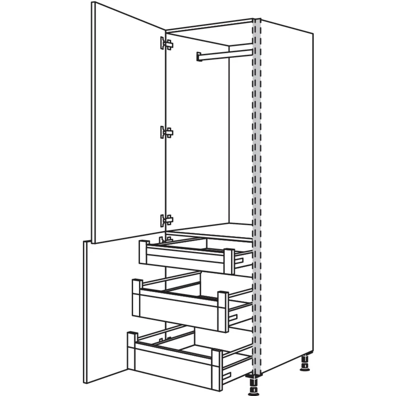 nobilia XL-Garderobenschrank NHSWGIA40-1X 40 cm