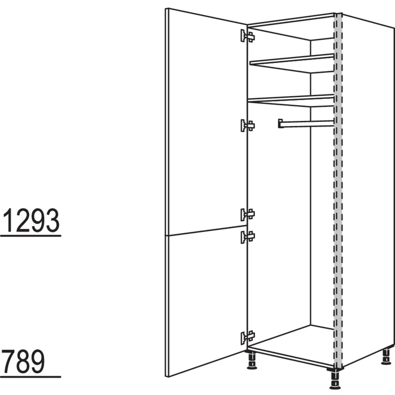 nobilia XL-Garderobenschrank NHSWG40-1X 40 cm