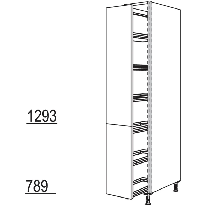 nobilia XL-Apothekerschrank NHSA40-1X 40 cm