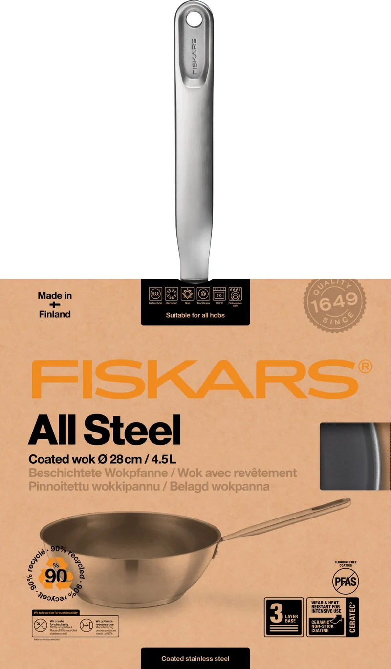 Wok 28cm "All Steel"
