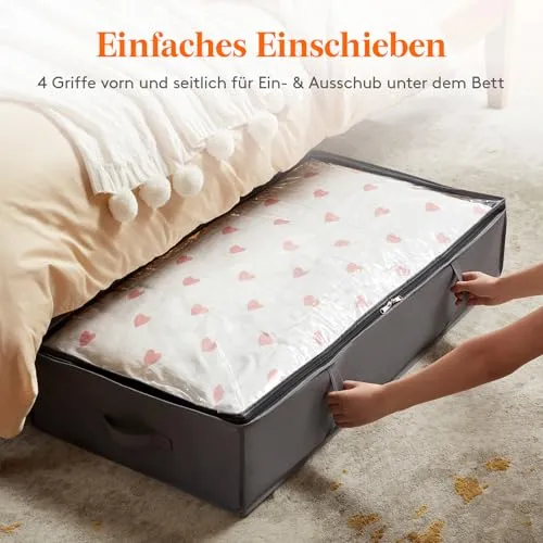 Lifewit Aufbewahrungstasche 95L, Unterbettkommode, Transporttasche 4 Stück