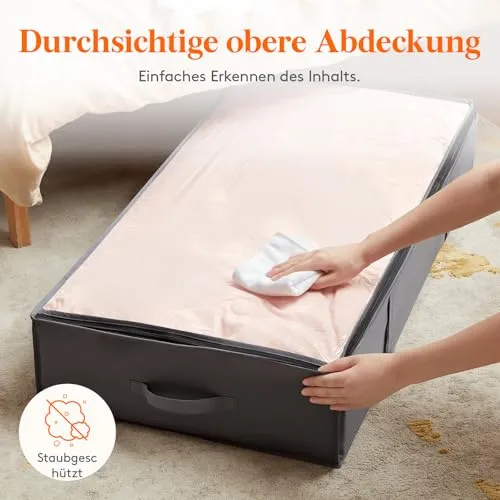 Lifewit Aufbewahrungstasche 95L, Unterbettkommode, Transporttasche 4 Stück