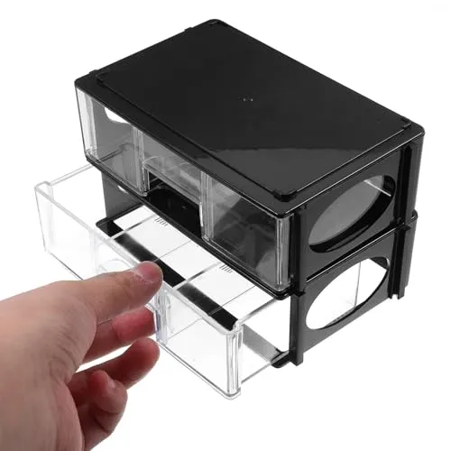 MAGICLULU Schubladen Aufbewahrungsbox aus ABS mit 3 Fächern 2 Stück