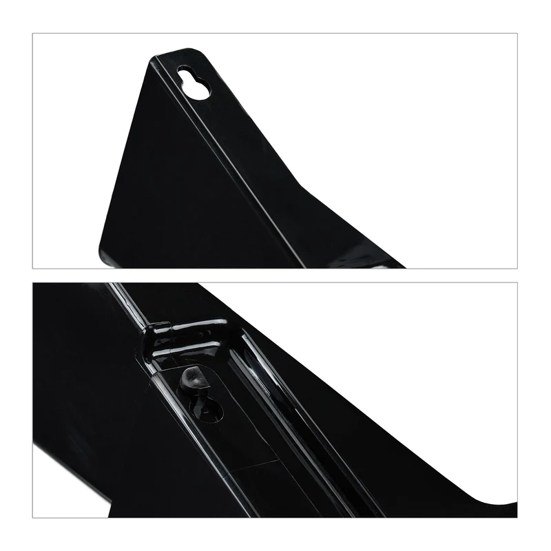 Relaxdays Zeitschriftenhalter Wand, 3er Set, A4, Kunststoff, HBT: 19x33x10,5 cm, Magazinhalter, Zeitungshalter, schwarz