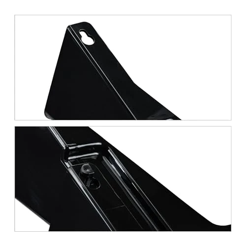 Relaxdays Zeitschriftenhalter Wand, 3er Set, A4, Kunststoff, HBT: 19x33x10,5 cm, Magazinhalter, Zeitungshalter, schwarz