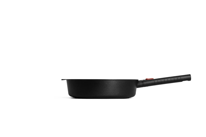 Woll, EcoLogic Guss-Hochrandpfanne, D28cm, inkl. Glasdeckel in Geschenkbox