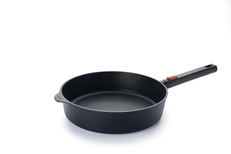 Woll, EcoLogic Guss-Hochrandpfanne, D28cm, inkl. Glasdeckel in Geschenkbox