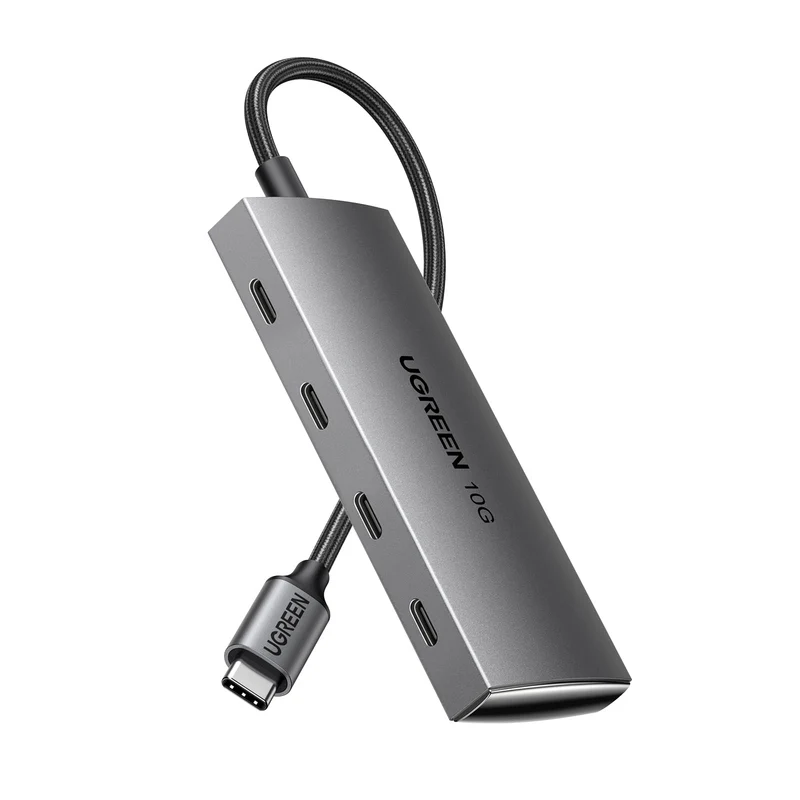 UGREEN USB C Hub 10 Gbps, Adapter mit 4 USB C 3.2 Ports (10cm)