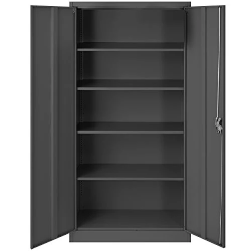 Jan Nowak Aktenschrank Metall abschließbar, Büroschrank, 195x90x40 cm