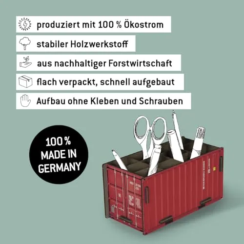 Werkhaus Container Penbox rot