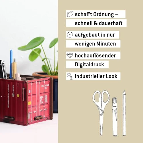 Werkhaus Container Penbox rot