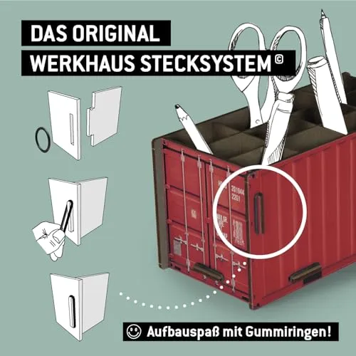Werkhaus Container Penbox rot