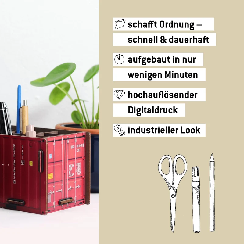 Werkhaus Container Penbox rot