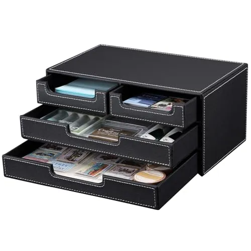 KINGFOM Schwarz Schreibtischorganizer Schreibtisch Ordnungssystem
