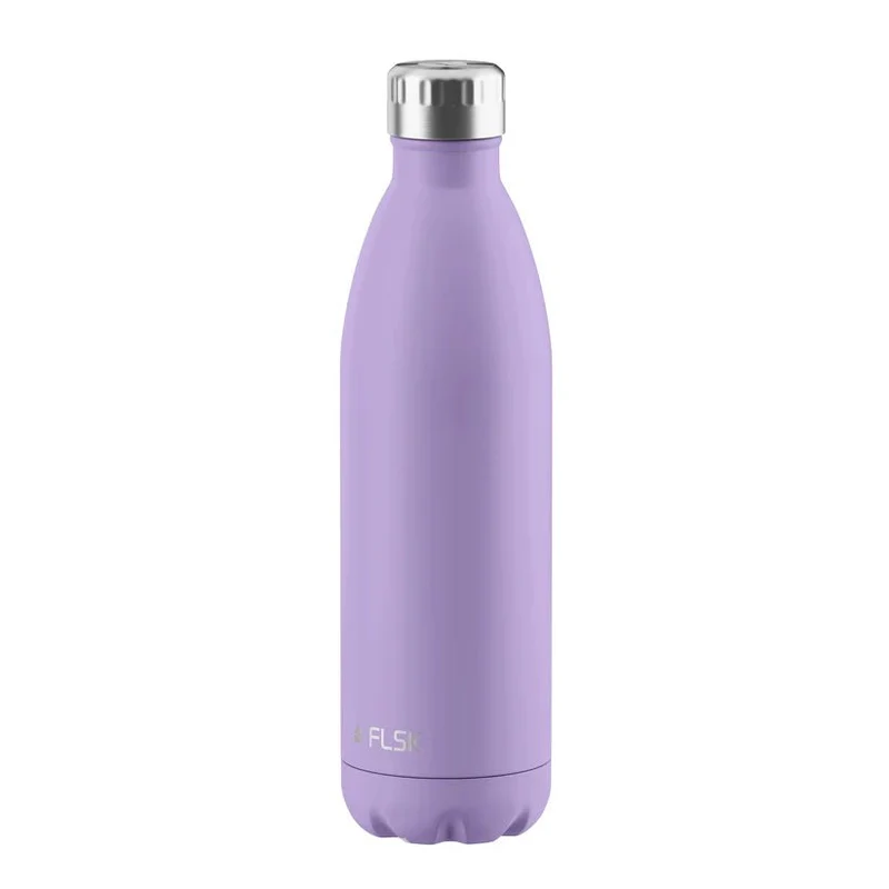 FLSK Trinkflasche aus Edelstahl, lavender, 750ml, 28,6cm hoch